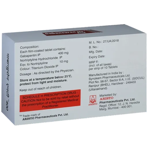 gabaneuron nt 400 tablet 10's